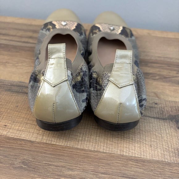 Anyi Lu Cate Multicolor Reptile Print Patent Leather Ballet Flat Shoes - Picture 7 of 10